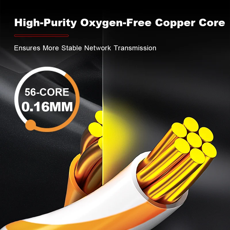AMPCOM CAT5e Unshielded (UTP) PVC Network Patch Cable for Home or Data Center