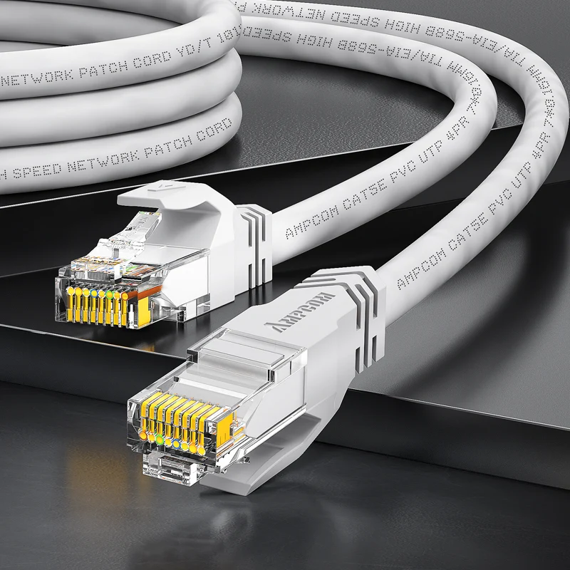 AMPCOM CAT5e Unshielded (UTP) PVC Network Patch Cable for Home or Data Center
