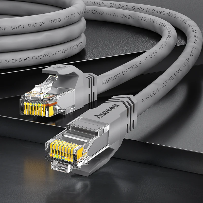 AMPCOM CAT5e Unshielded (UTP) PVC Network Patch Cable for Home or Data Center