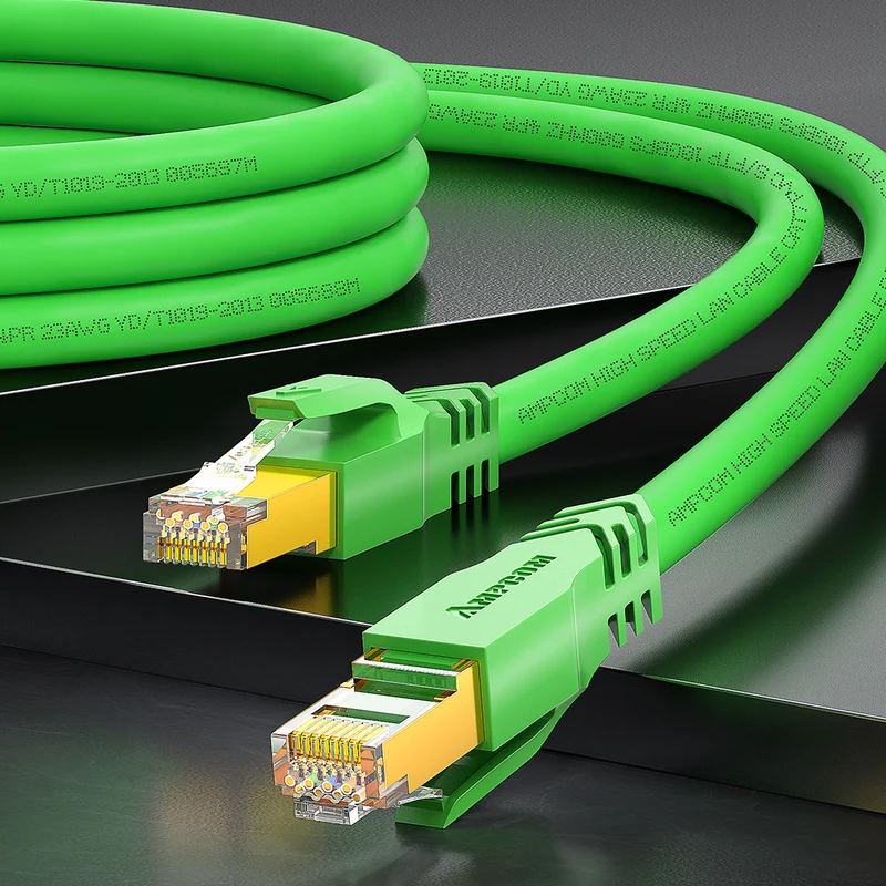 AMPCOM Ultra-Flexible Cat7 26AWG S/FTP Network Patch Cable, Ultra-Flexible PVC Jacket