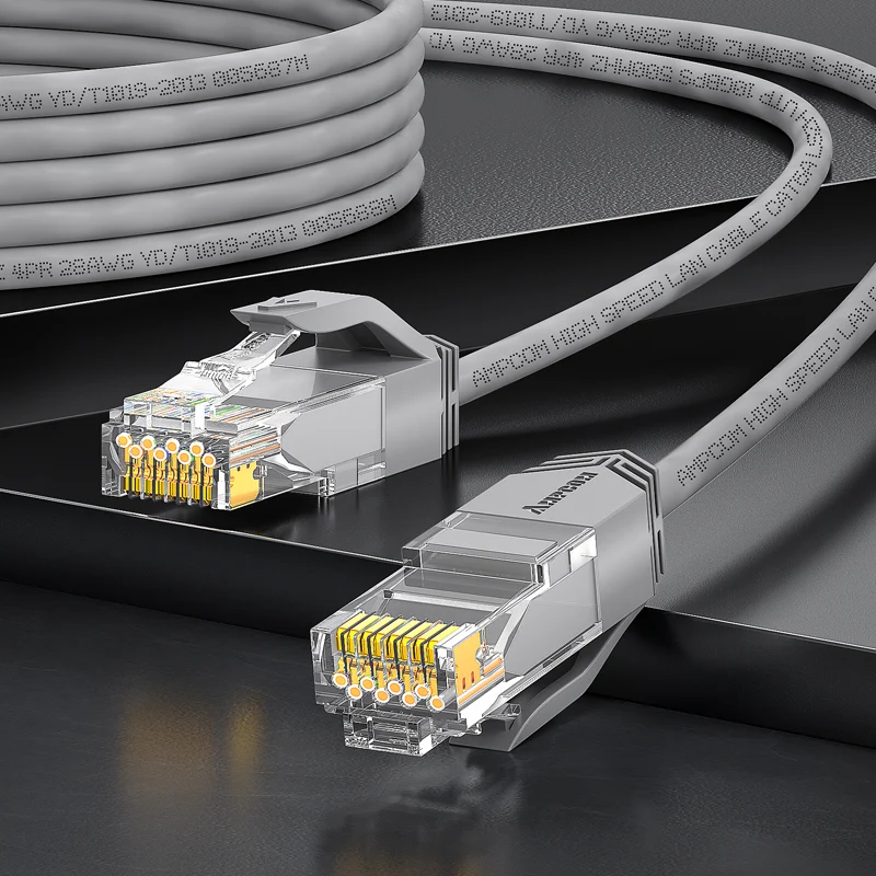 AMPCOM Cat6a 28AWG UTP Ultra-Slim LSZH Patch Cable for High-density Data Center Cabling