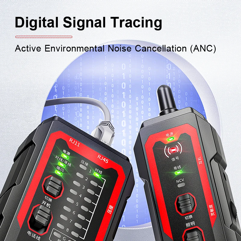 AMPCOM AM-828N pro Interference Resistance Multifunction Network Cable Tracker