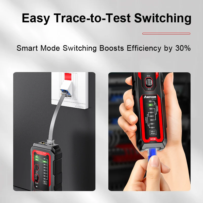 AMPCOM AM-828N pro Interference Resistance Multifunction Network Cable Tracker