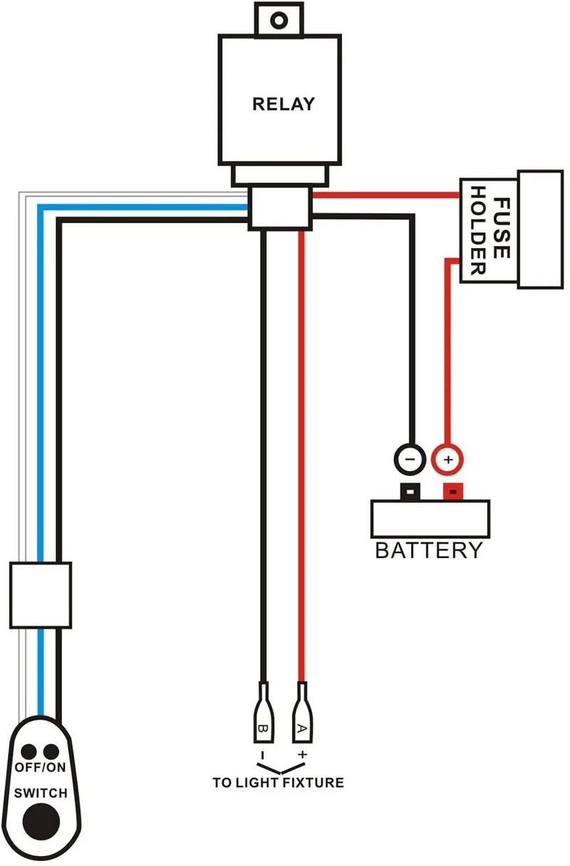 Wiring Kit with 40A Relay for LED Lighting