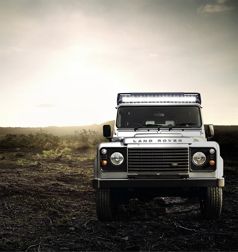 Straight LED Light Bar / Flood Beam / 40x LED / 630mm