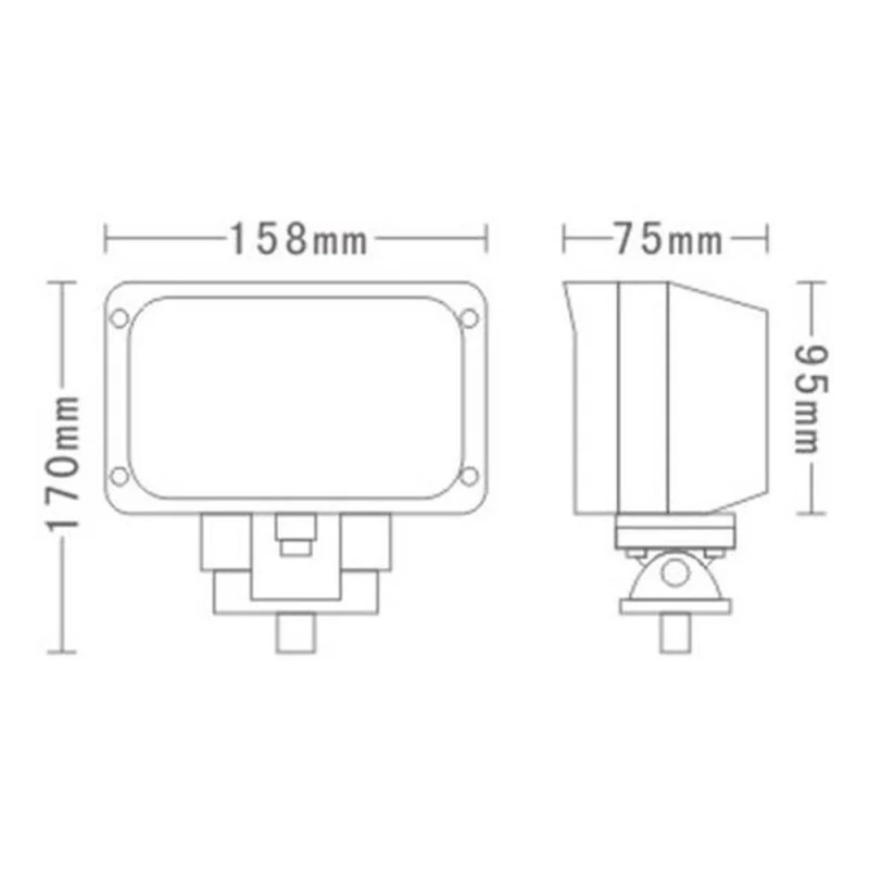 LED Rectangular Work Light