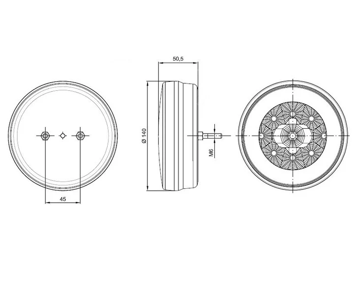 LED Reverse Lamp for Trailers Neon Effect