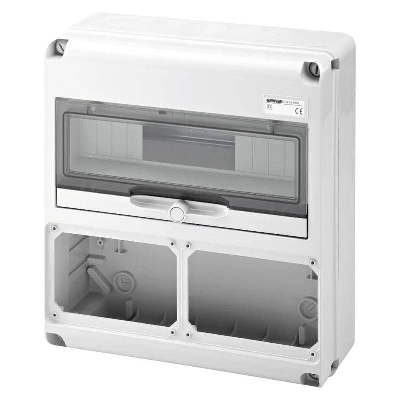 Quadro Q-DIN 14 Moduli IP65 con 2 Flange Orizzontali 16/32A Gewiss – GW68006N