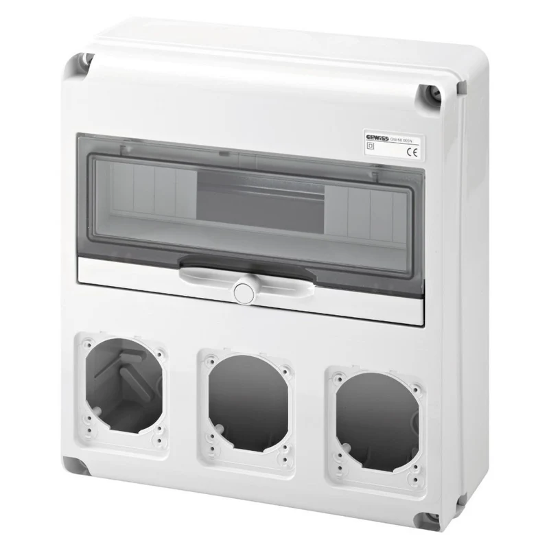 Quadro Q-DIN 14 Moduli IP65 con 3 Flange IEC 309 16/32A Gewiss – GW68005N